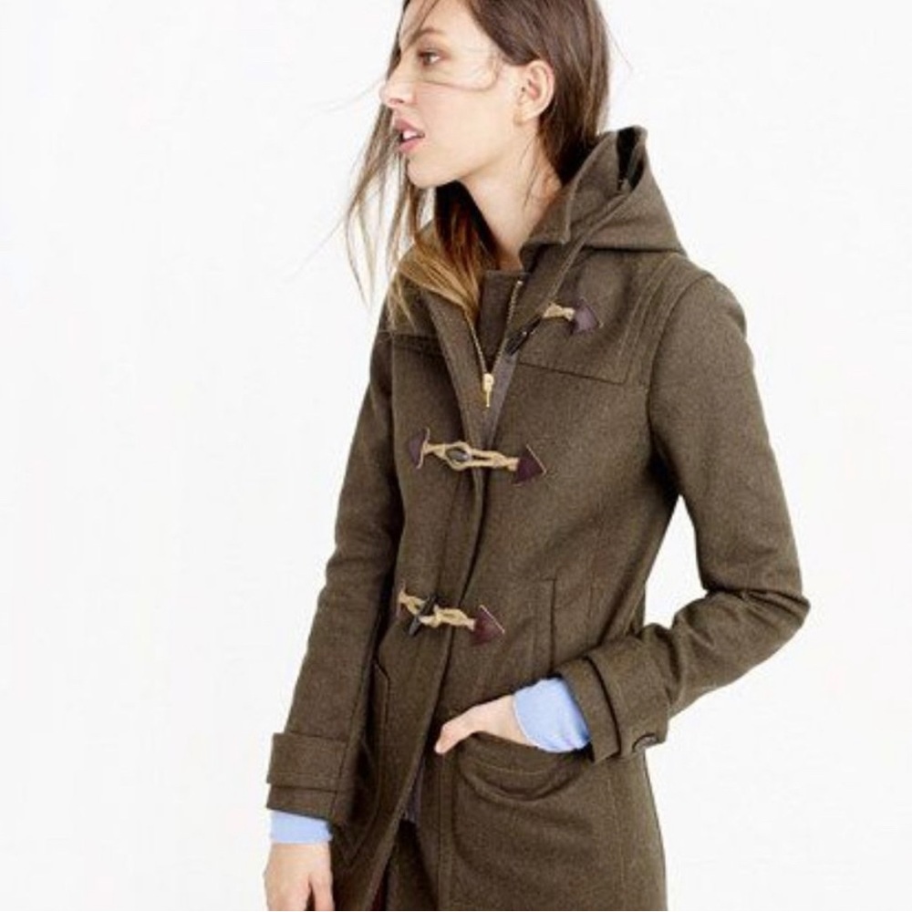 J Crew Melton Wool Toggle Coar